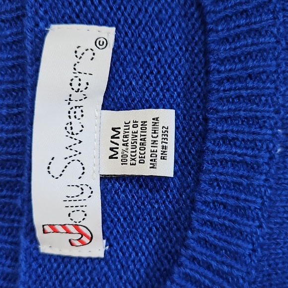 Ugly Christmas Sweater| Jolly Sweater| Snowman with Beer Mug Size M - Picture 7 of 7